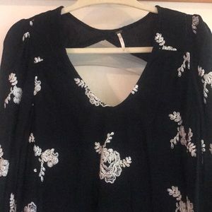 Free People Black and White Dress